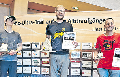 Deutsche Meisterschaften im Ultratrail 2019 beim 78 km Keufelskopf-Trail DJK-Läufer Erwin Bauer 2. und Jörg Schreiber 3. in ihren Altersklassen